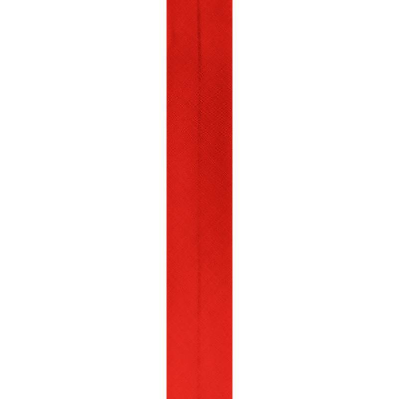 Bobine de biais 30mm 5m rouge vermillon