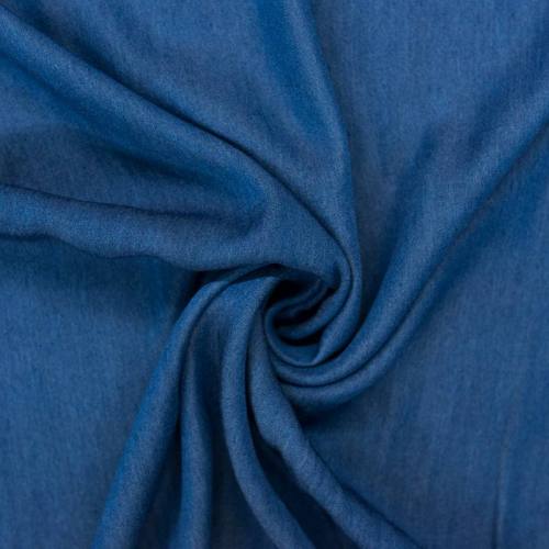 Tissu jean lyocell bleu foncé