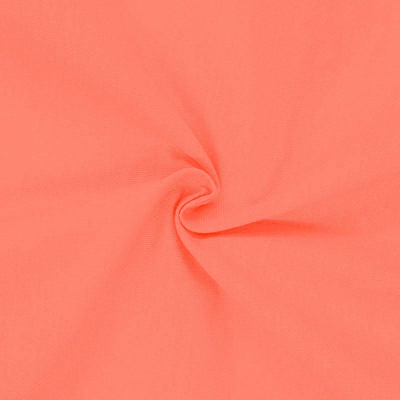 Toile coton orange corail grande largeur