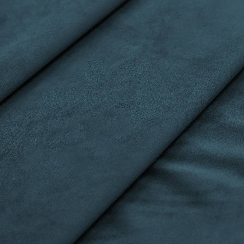 Tissu velours bleu denim