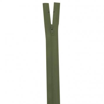 Fermeture en nylon vert kaki 55 cm séparable col 999