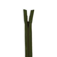Fermeture vert kaki en métal laiton 65 cm col 999