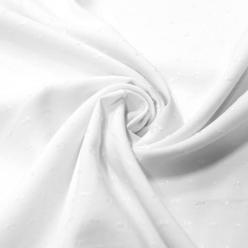 Tissu viscose plumetis blanc