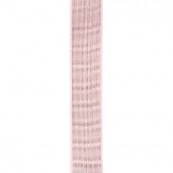 Elastique ceinture métal argenté 40 mm rose clair