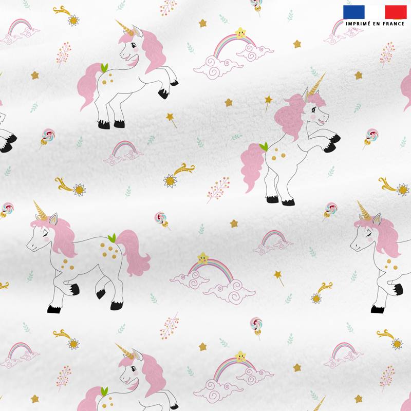 Licorne drapeau arc-en-ciel ROSE AND HUBBLE coton popeline robe artisanat enfants tissu