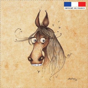Coupon toile canvas cheval - Audrey Baudo