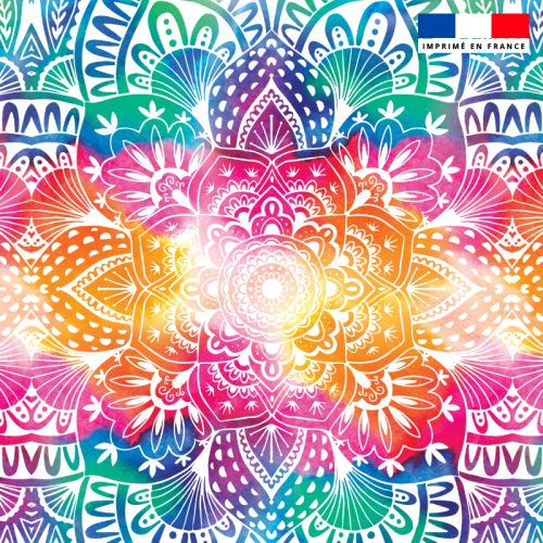 Mandala - Fond multicolore