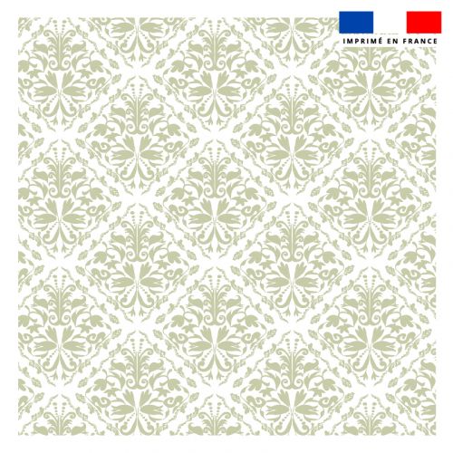 Coupon 45x45 cm motif floral damasco - Création Francesca Idonea