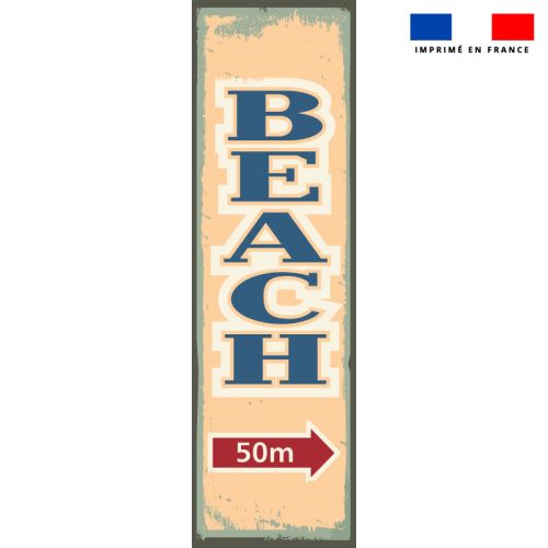 Coupon 45x150 cm tissu imperméable motif beach pour transat