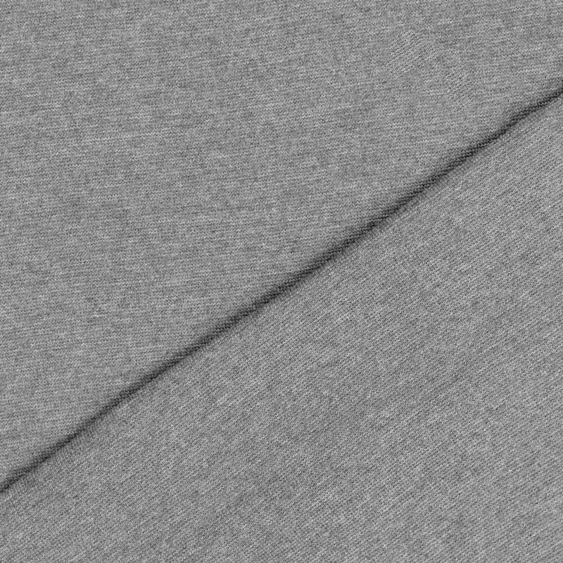 Tissu tubulaire bord-côte uni gris clair