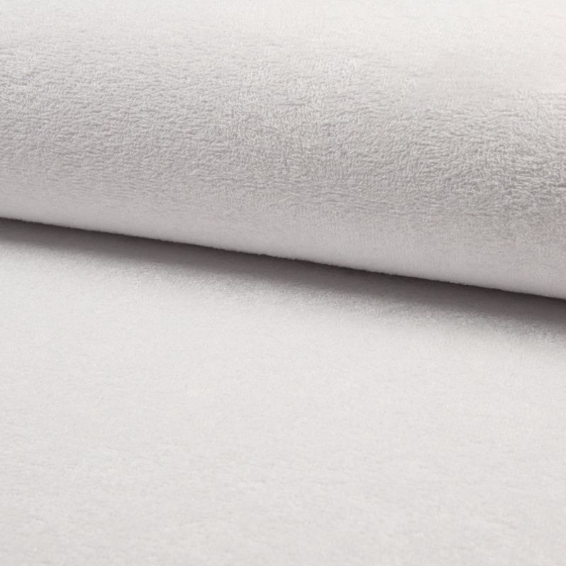 Tissu éponge bambou couleur blanche