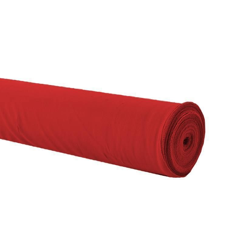 Rouleau 25m burlington infroissable rouge 280cm grande largeur