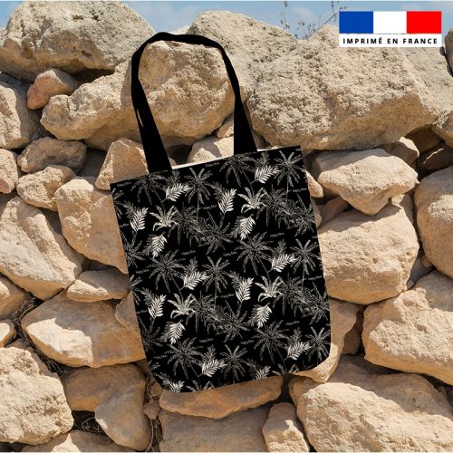 Kit tote-bag motif happy mom jungle noir