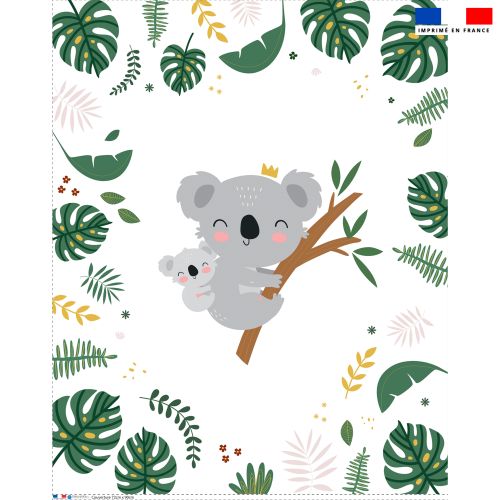 Coupon couverture imprimé baby koala