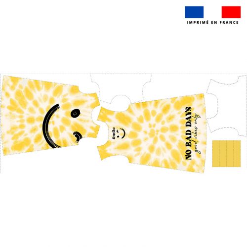 Patron robe enfant imprimé smiley