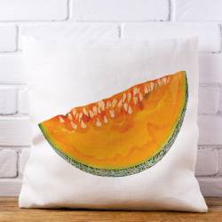 Coupon 45x45 cm motif melon aquarelle