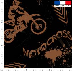 Motocross chocolat - Fond noir