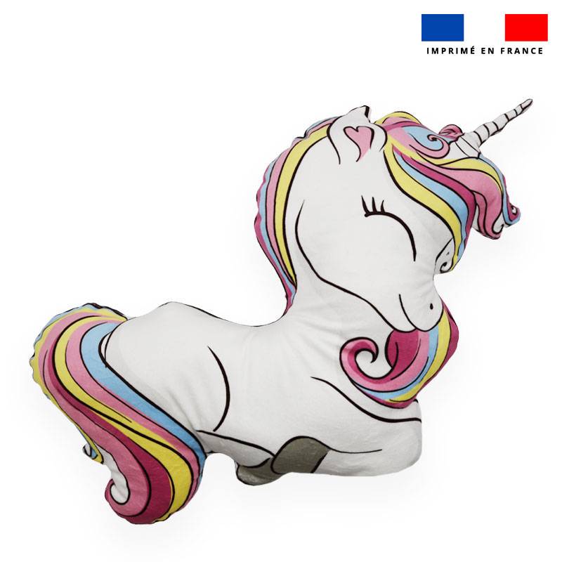 Coupon pour coussin forme baby licorne