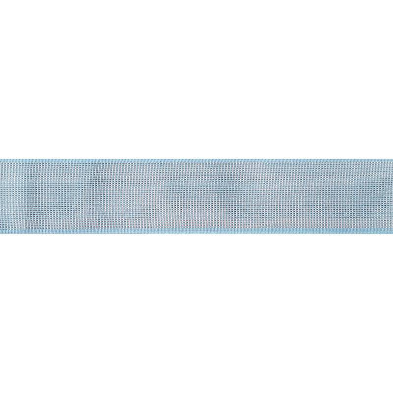 Elastique ceinture métal argenté 40 mm bleu clair