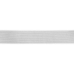 Elastique ceinture métal argenté 40 mm blanc