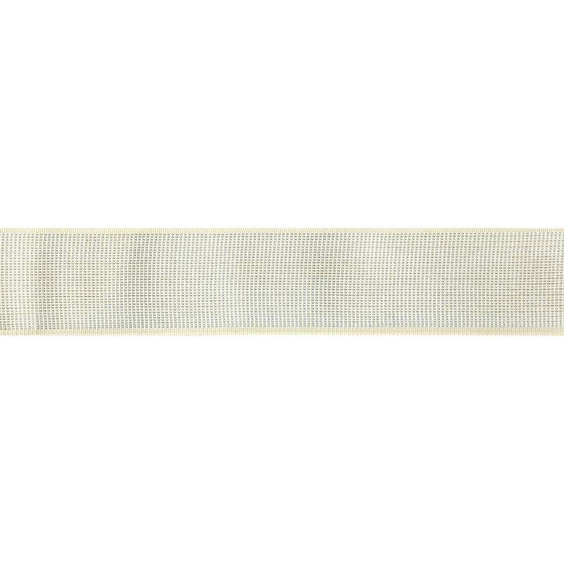 Elastique ceinture métal argenté 40 mm crème