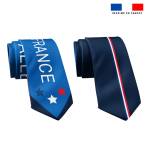 Patron cravate réversible motif France