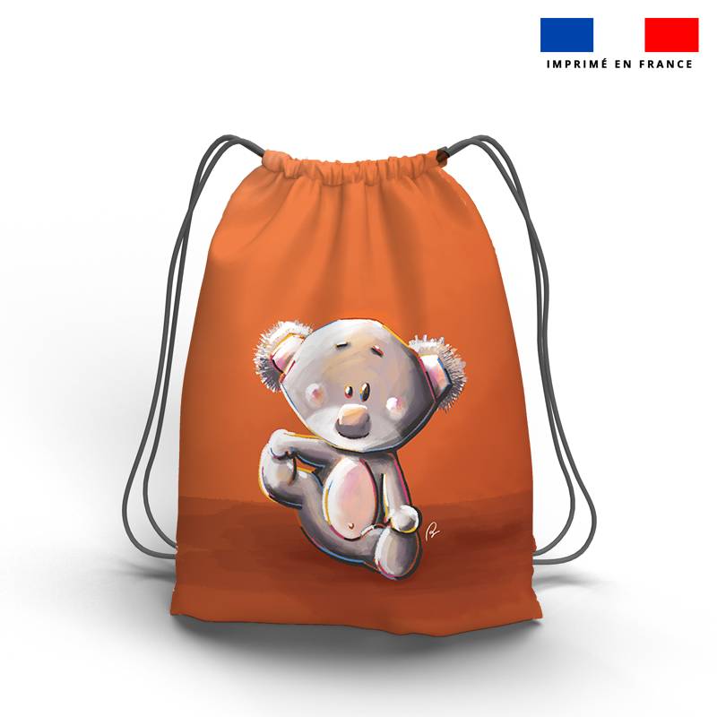 Kit sac à dos coulissant motif bébé koala - Création Stillistic