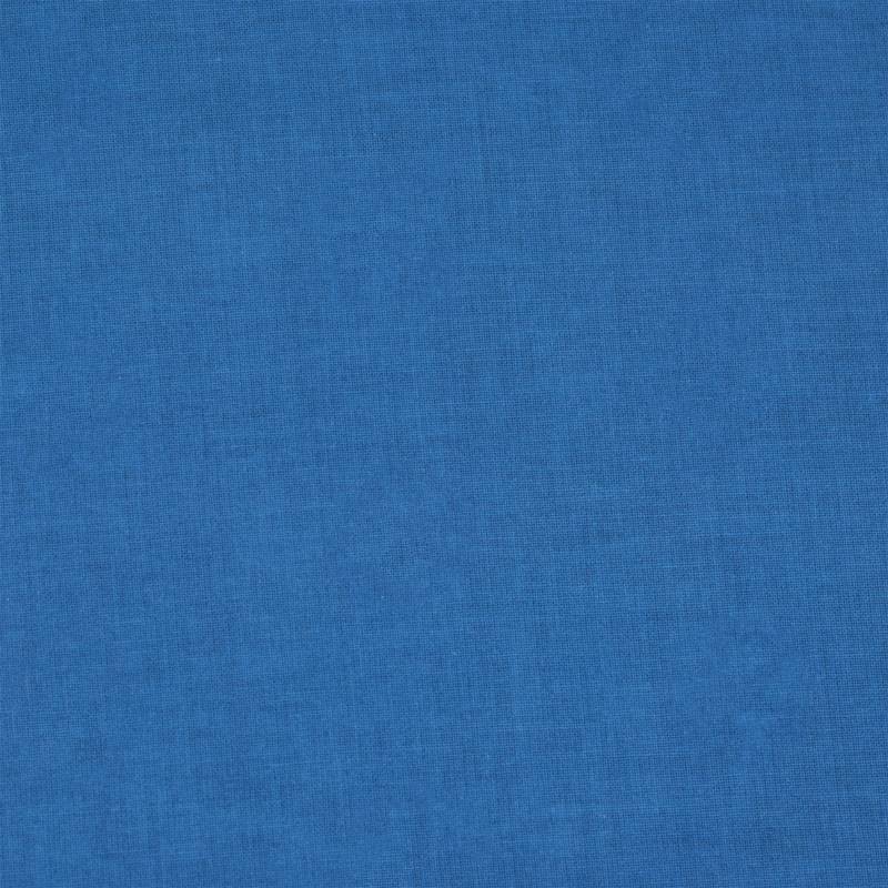 Coton bio bleu uni