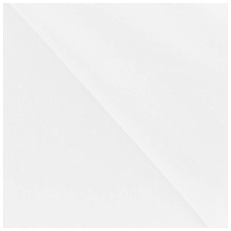 coupon - Coupon 90cm - Popeline de coton peigné unie blanche