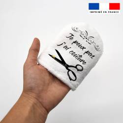 Kit mini-gants nettoyants motif atelier couture