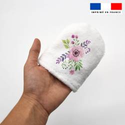 Kit mini-gants nettoyants motif fleurs printanières