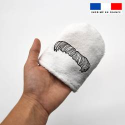 Kit mini-gants nettoyants motif moustache