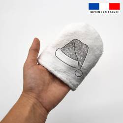 Kit mini-gants nettoyants motif hiver argent