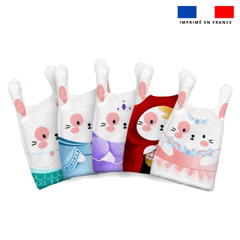 Kit mini-gants nettoyants motif princesse