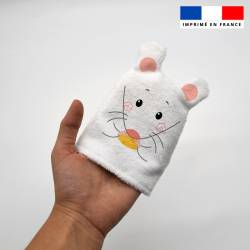 Kit mini-gants nettoyants motif animaux domestiques