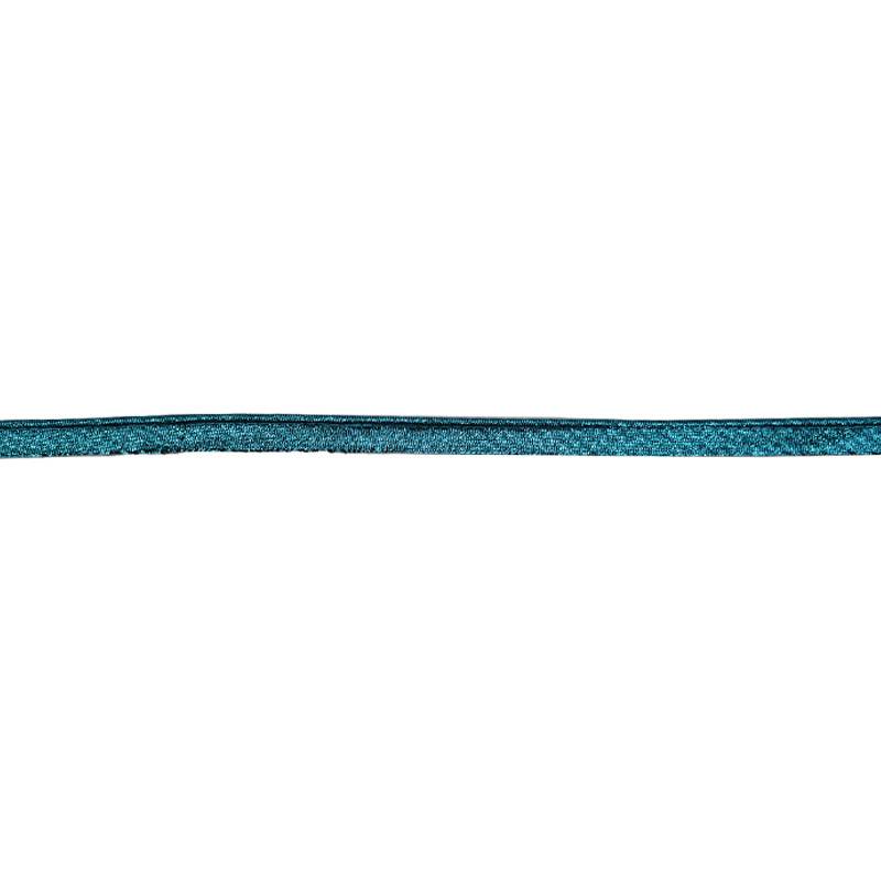 Passepoil lurex bleu turquoise 10mm