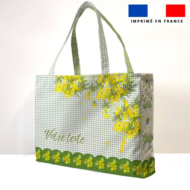 Kit couture sac cabas personnalisé - Mimosa