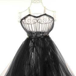 Tulle couleur noir pour robe de mariée grande largeur