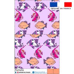 Kit pochette motif poisson - Création Lili Bambou Design