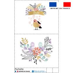 Kit pochette personnalisé - Fleur love