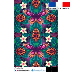 Lingettes démaquillantes lavables - Coquelicots & Papillons I Ma Beauté Bio