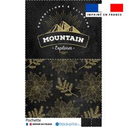 Kit pochette motif mountain explorer