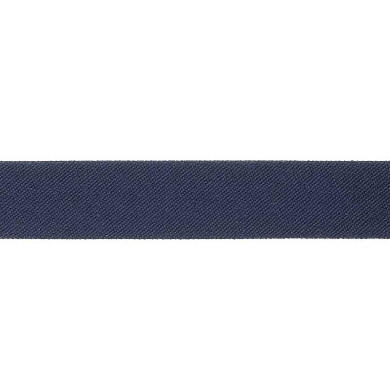 Biais replié extérieur 20mm bleu foncé