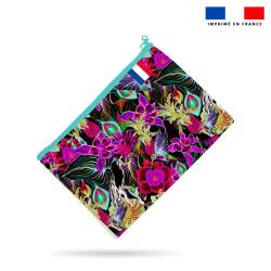 Kit pochette motif paradis caraïbes - Création Lili Bambou Design