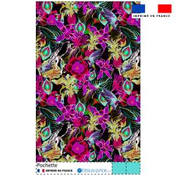 Kit pochette motif paradis caraïbes - Création Lili Bambou Design
