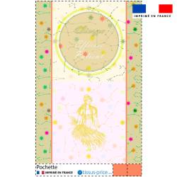 Kit pochette motif astro vierge - Création Lili Bambou Design