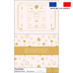 Kit pochette motif signe astrologique bélier