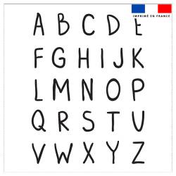 Coupon 45x45 cm motif alphabet