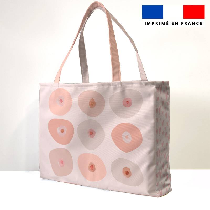 Kit couture sac cabas motif boobies - Création by Tonckka
