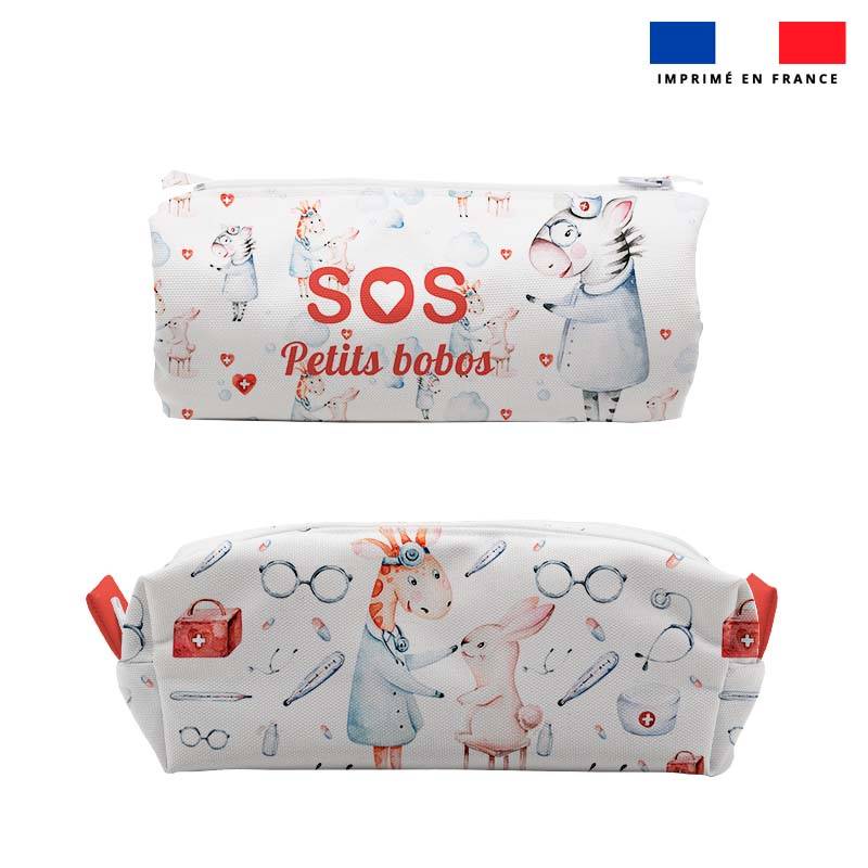 Tissu coton Calendrier de l'Avent - Rose - SOS Tissus et Machines à Coudre